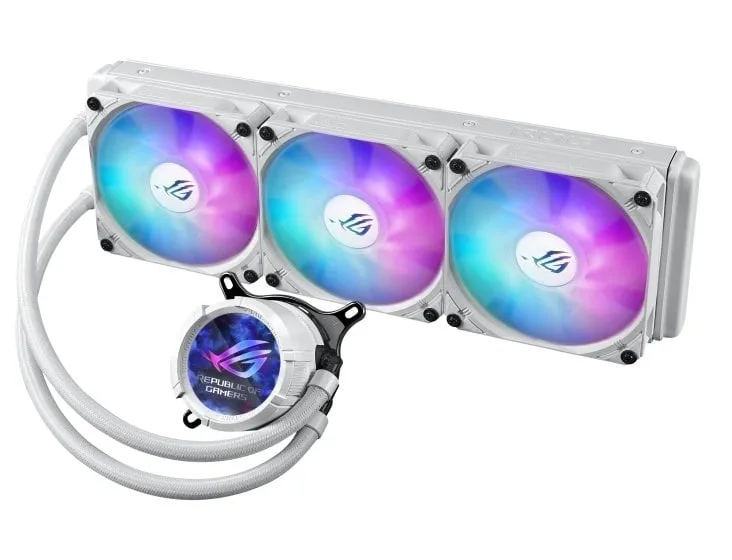 Система водяного охолодження Asus ROG Strix LC III 360 ARGB LCD White (90RC00W2-M0UAY0) - мініатюра 2