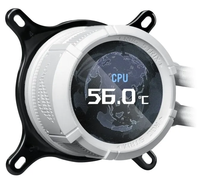 Система водяного охолодження Asus ROG Strix LC III 360 ARGB LCD White (90RC00W2-M0UAY0) - мініатюра 3