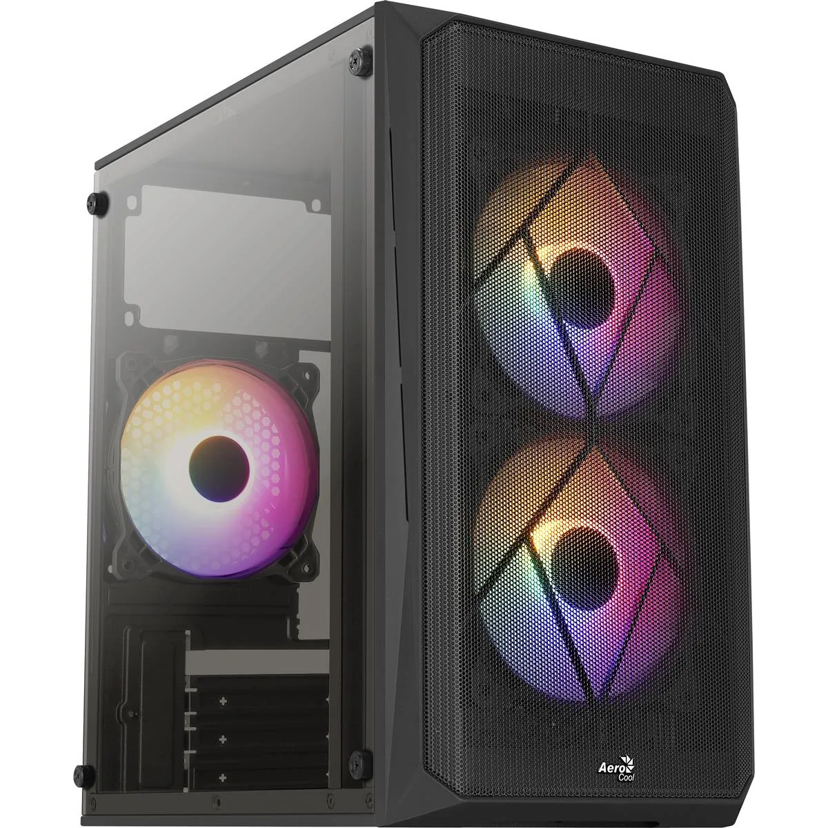 Корпус AeroCool CS-107-A-BK-v2 (ACCX-PC14002.11) Black 600W - зображення 1
