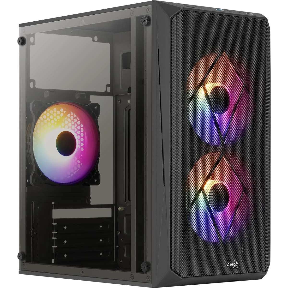 Корпус AeroCool CS-107-A-BK-v2 (ACCX-PC14002.11) Black 600W - мініатюра 10