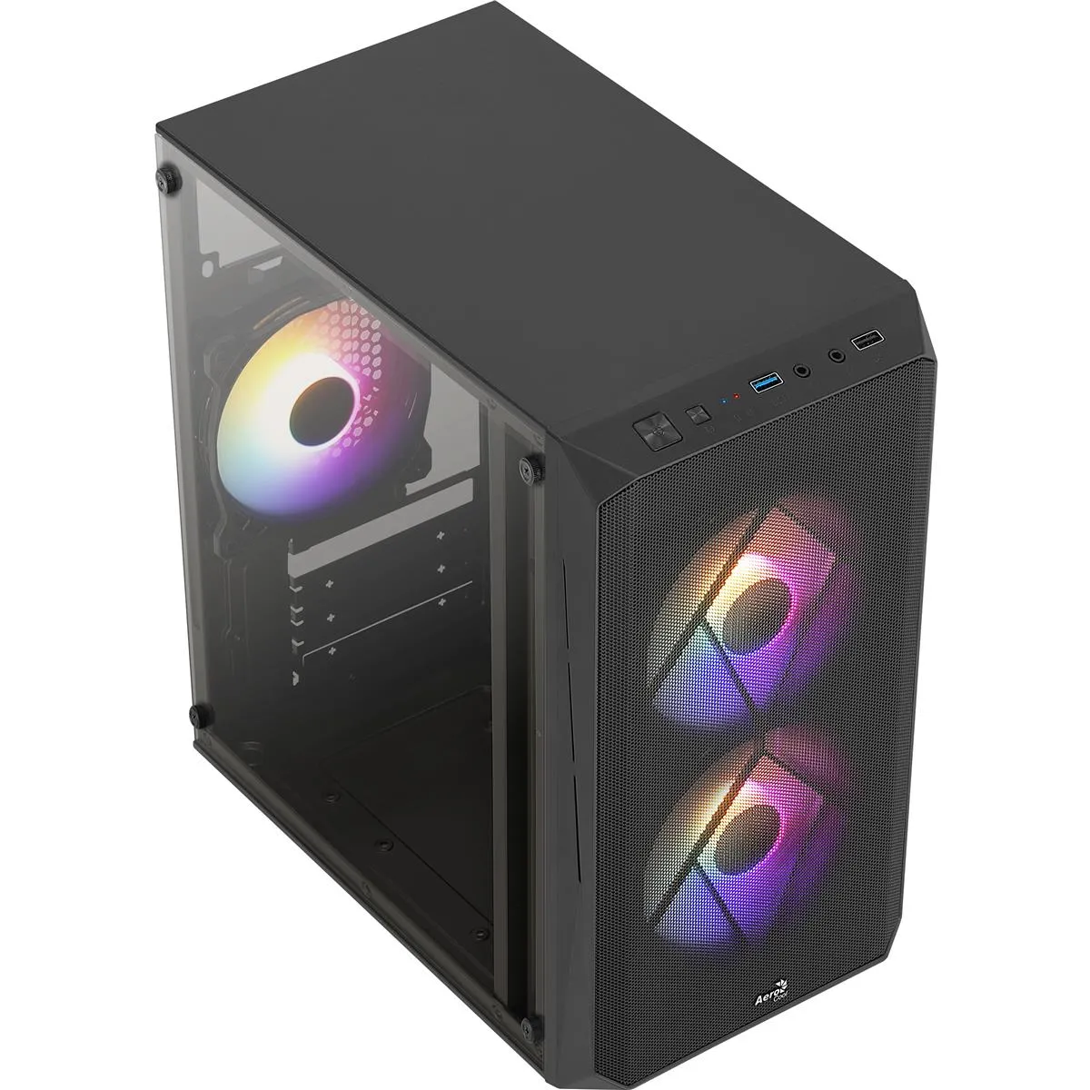 Корпус AeroCool CS-107-A-BK-v2 (ACCX-PC14002.11) Black 600W - мініатюра 12