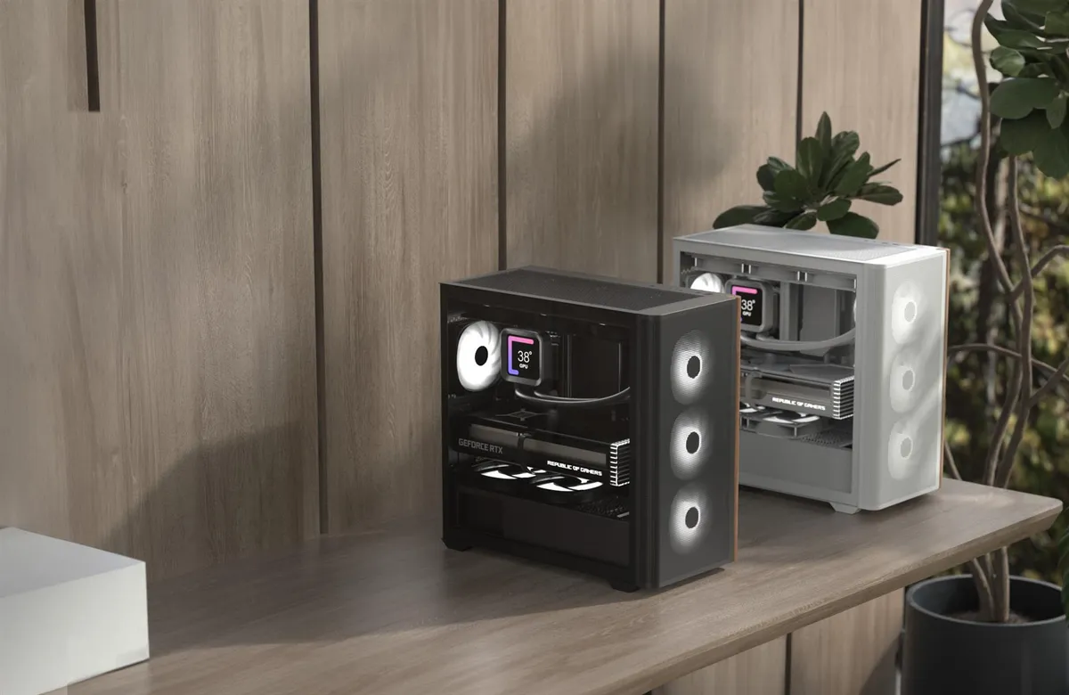 Корпус AeroCool D301A-G-BK-v2 (ACCS-DS03043.11) Black без БЖ - мініатюра 2