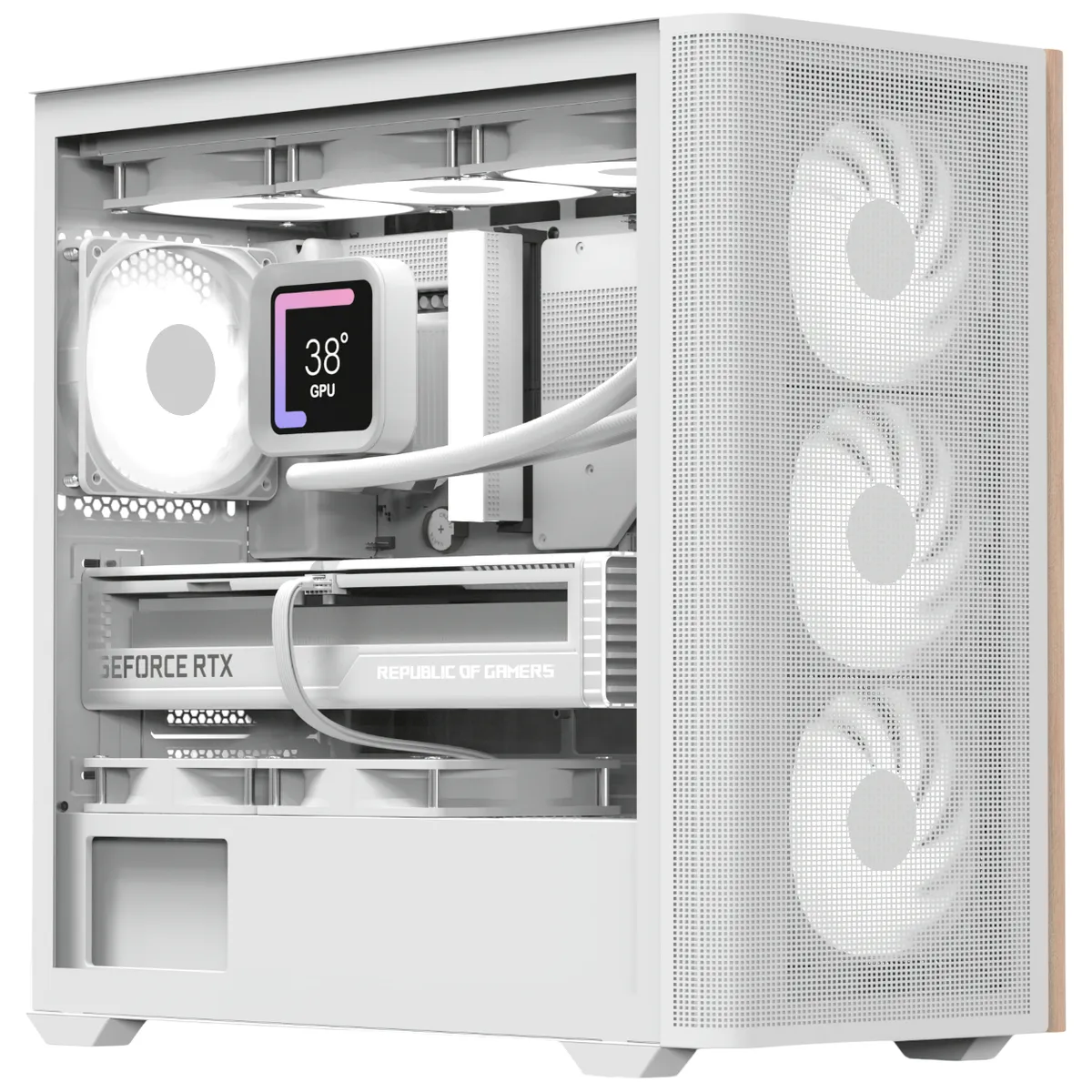 Корпус AeroCool D301A-G-WT-v2 (ACCS-DS03043.21) White без БЖ - зображення 1