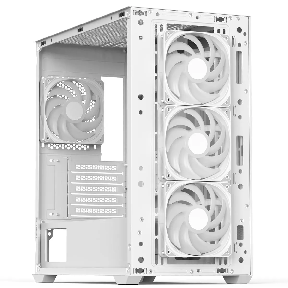Корпус AeroCool D301A-G-WT-v2 (ACCS-DS03043.21) White без БЖ - мініатюра 4