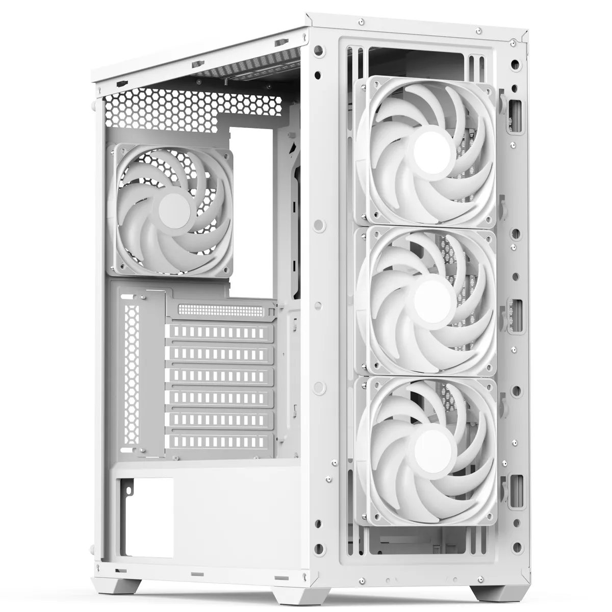 Корпус AeroCool D501A-G-WT-v2 (ACCM-DS01043.21) White без БЖ - мініатюра 2