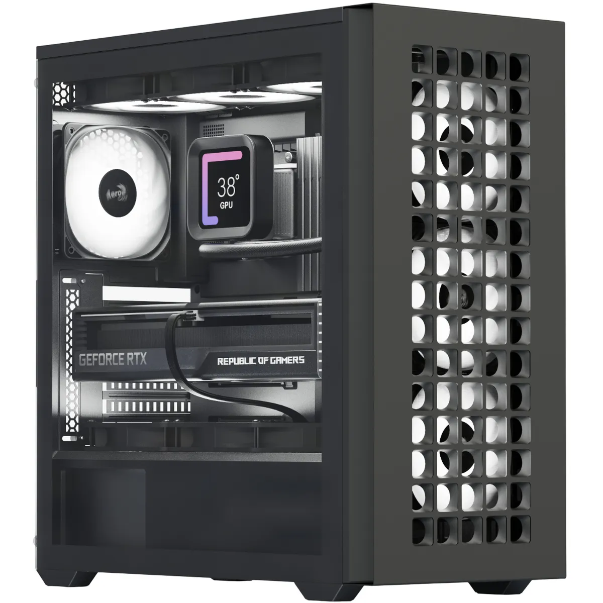 Корпус AeroCool D502A-G-BK-v1 (ACCM-DS02043.11) Black без БЖ - зображення 1