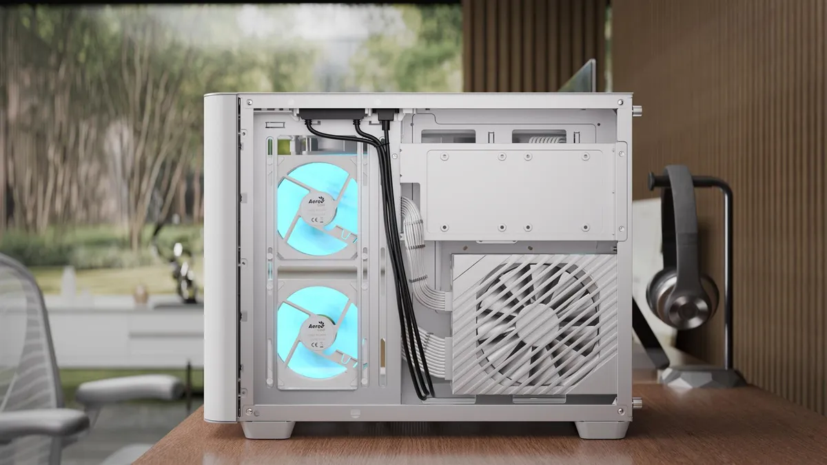 Корпус AeroCool P300C-G-WT-v1 (ACCS-PN02033.21) White без БЖ - мініатюра 3