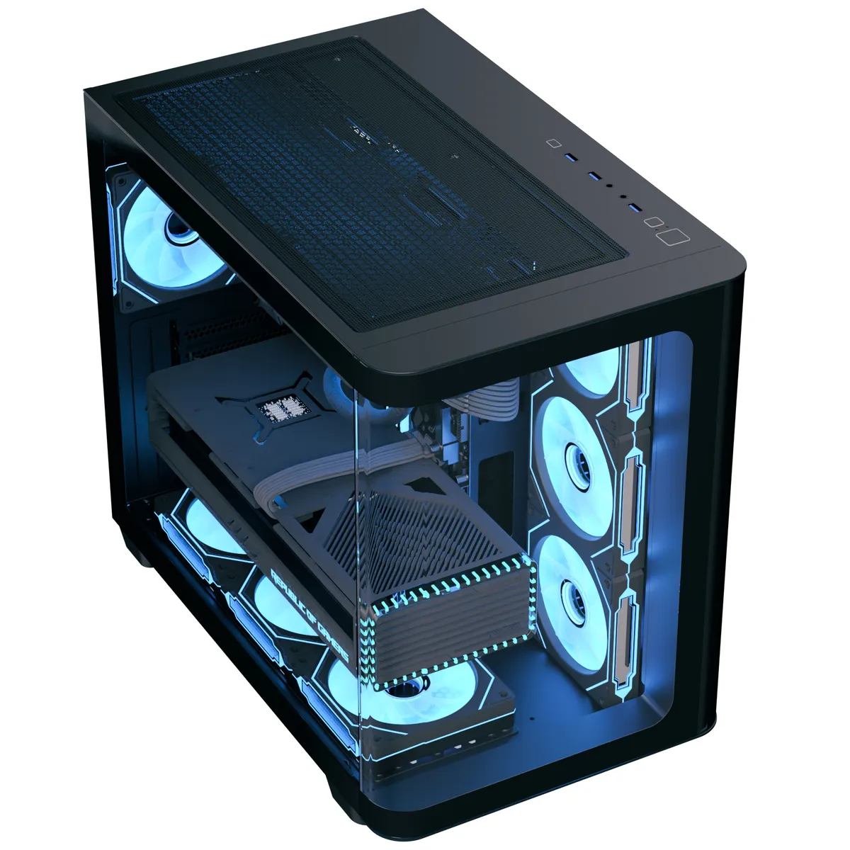 Корпус AeroCool P500C-G-BK-v1 (ACCM-PN01043.11) Black без БЖ - мініатюра 4