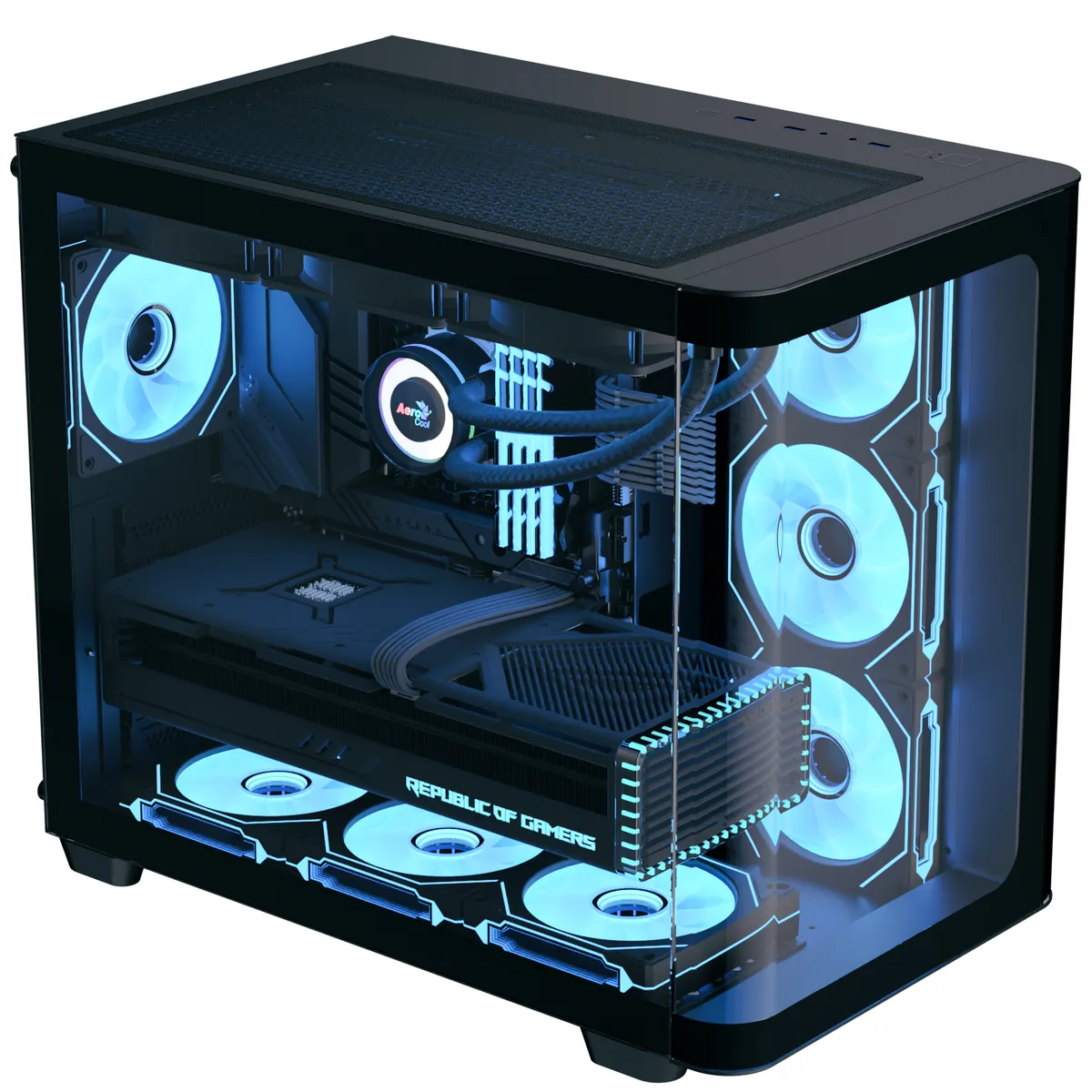 Корпус AeroCool P500C-G-BK-v1 (ACCM-PN01043.11) Black без БЖ - мініатюра 5