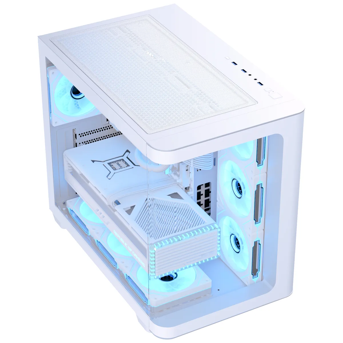 Корпус AeroCool P500C-G-WT-v1 (ACCM-PN01043.21) White без БЖ - мініатюра 2