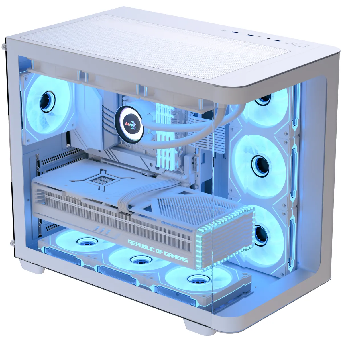 Корпус AeroCool P500C-G-WT-v1 (ACCM-PN01043.21) White без БЖ - мініатюра 3