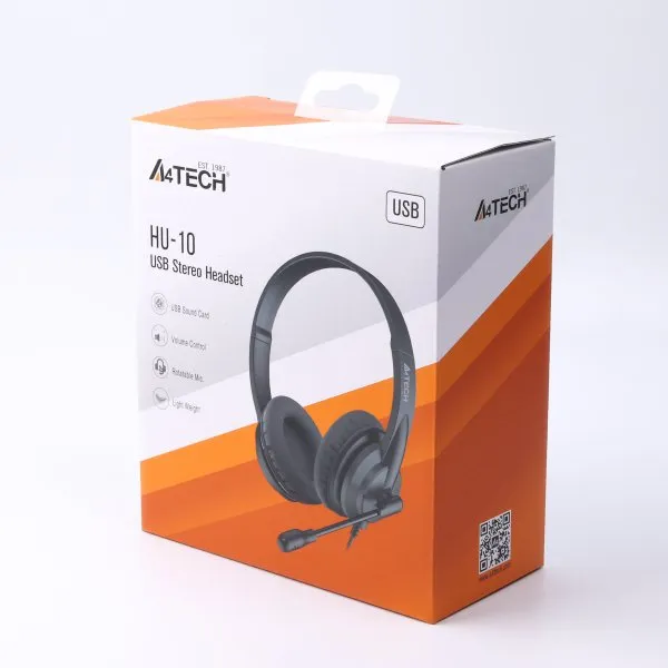 Гарнiтура A4Tech HU-10 Black - мініатюра 3