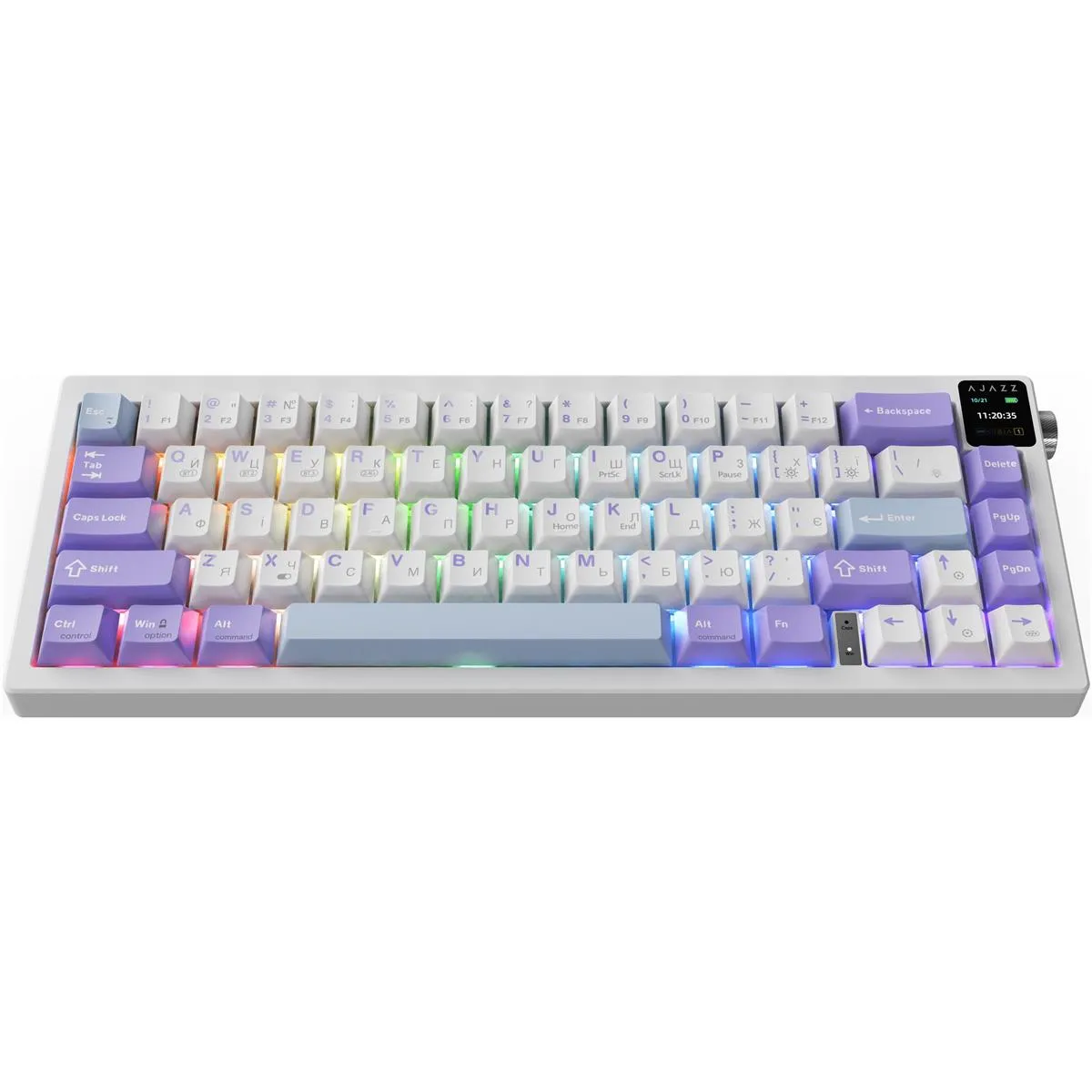 Клавіатура бездротова Ajazz AK650 Flying Fish Switch Purple (AK650-FF-PWB) - мініатюра 3