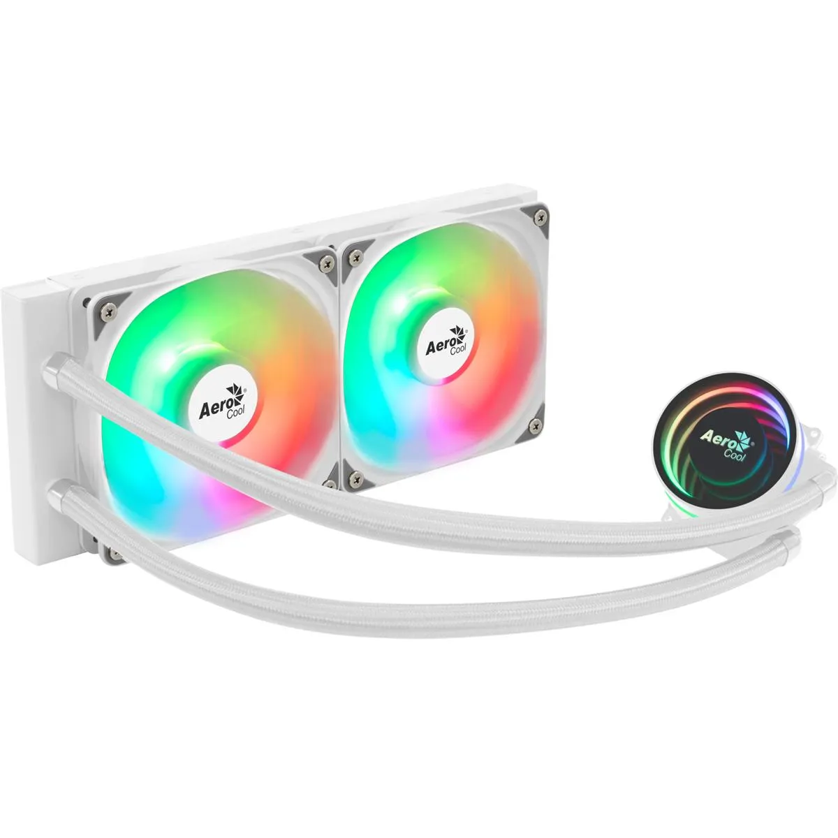 Система водяного охолодження AeroCool Oasis L240 White (ACLA-OA24117.21) - зображення 1