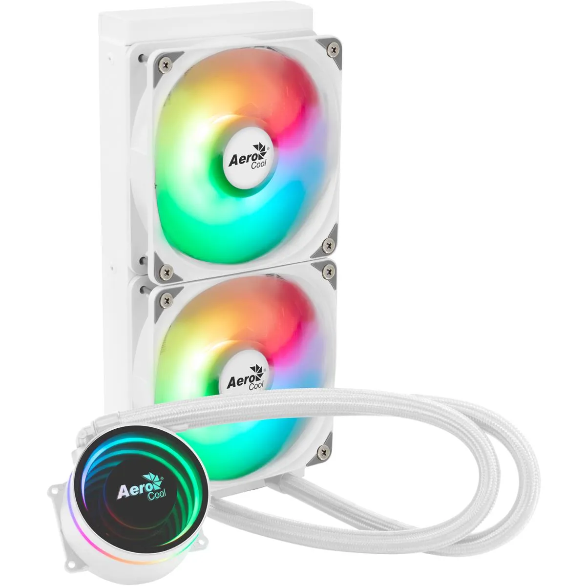Система водяного охолодження AeroCool Oasis L240 White (ACLA-OA24117.21) - мініатюра 9