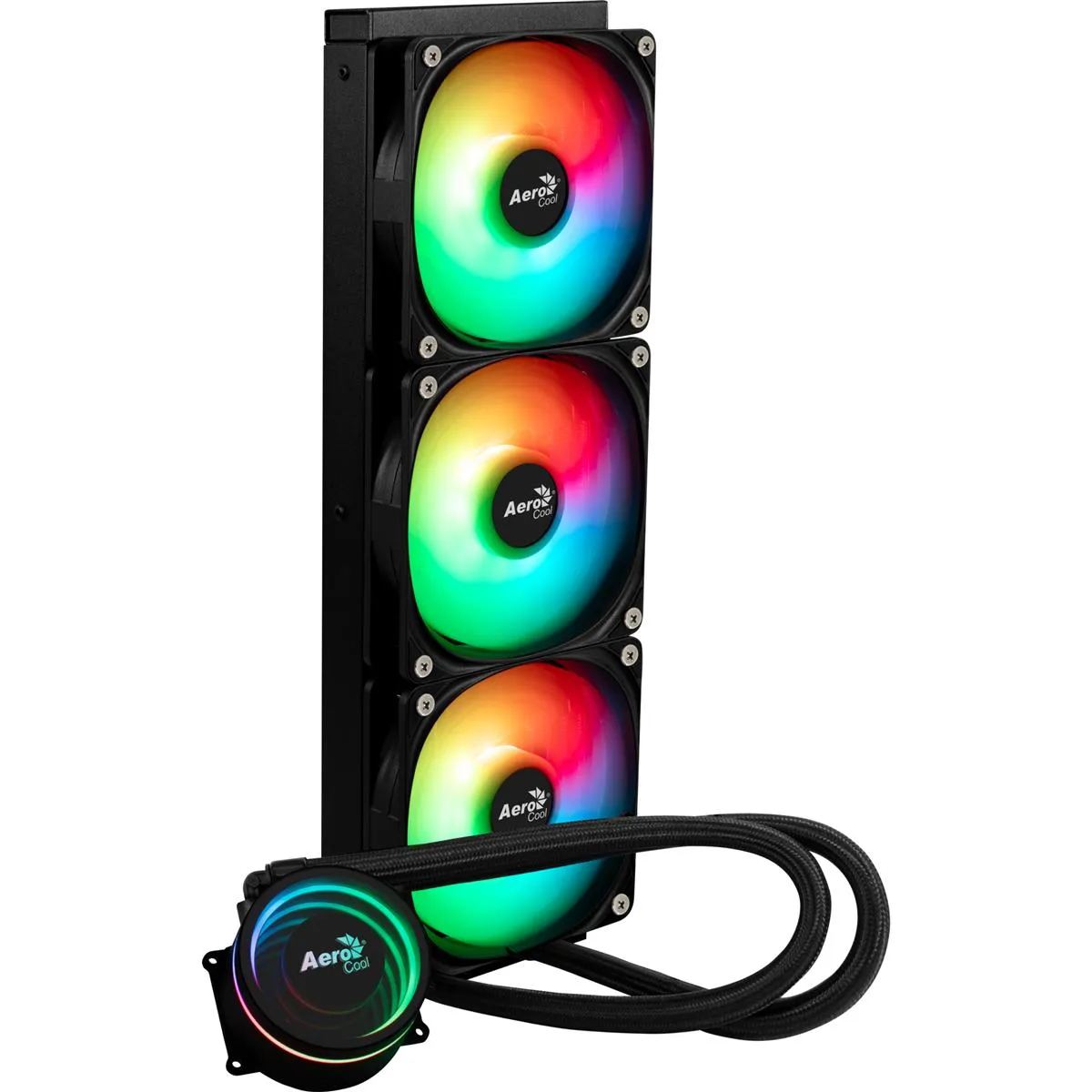 Система водяного охолодження AeroCool Oasis L360 Black (ACLA-OA36117.11) - мініатюра 4