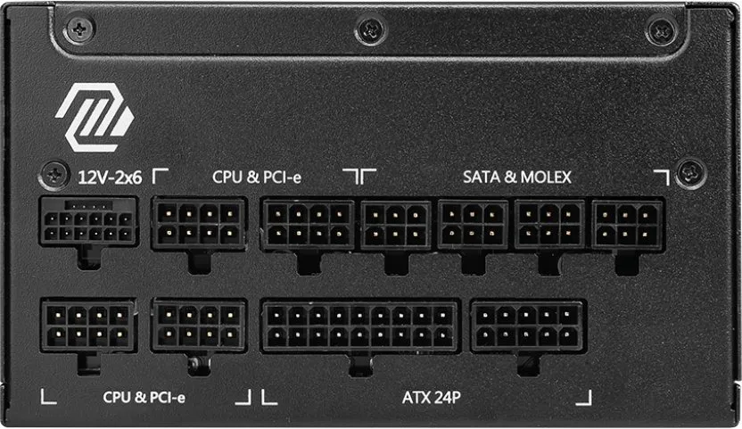 Блок живлення MSI MAG A1000GL PCIE5 1000W - мініатюра 3