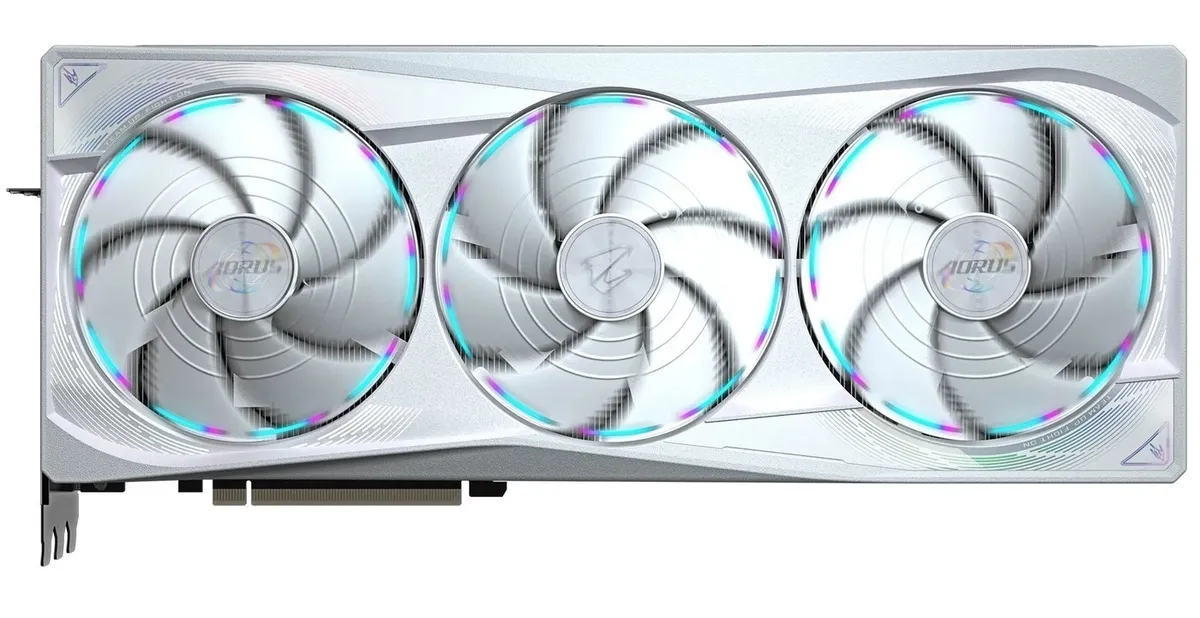 Відеокарта GF RTX 5090 32GB GDDR7 Aorus Master Ice Gigabyte (GV-N5090AORUSM ICE-32GD) - мініатюра 2