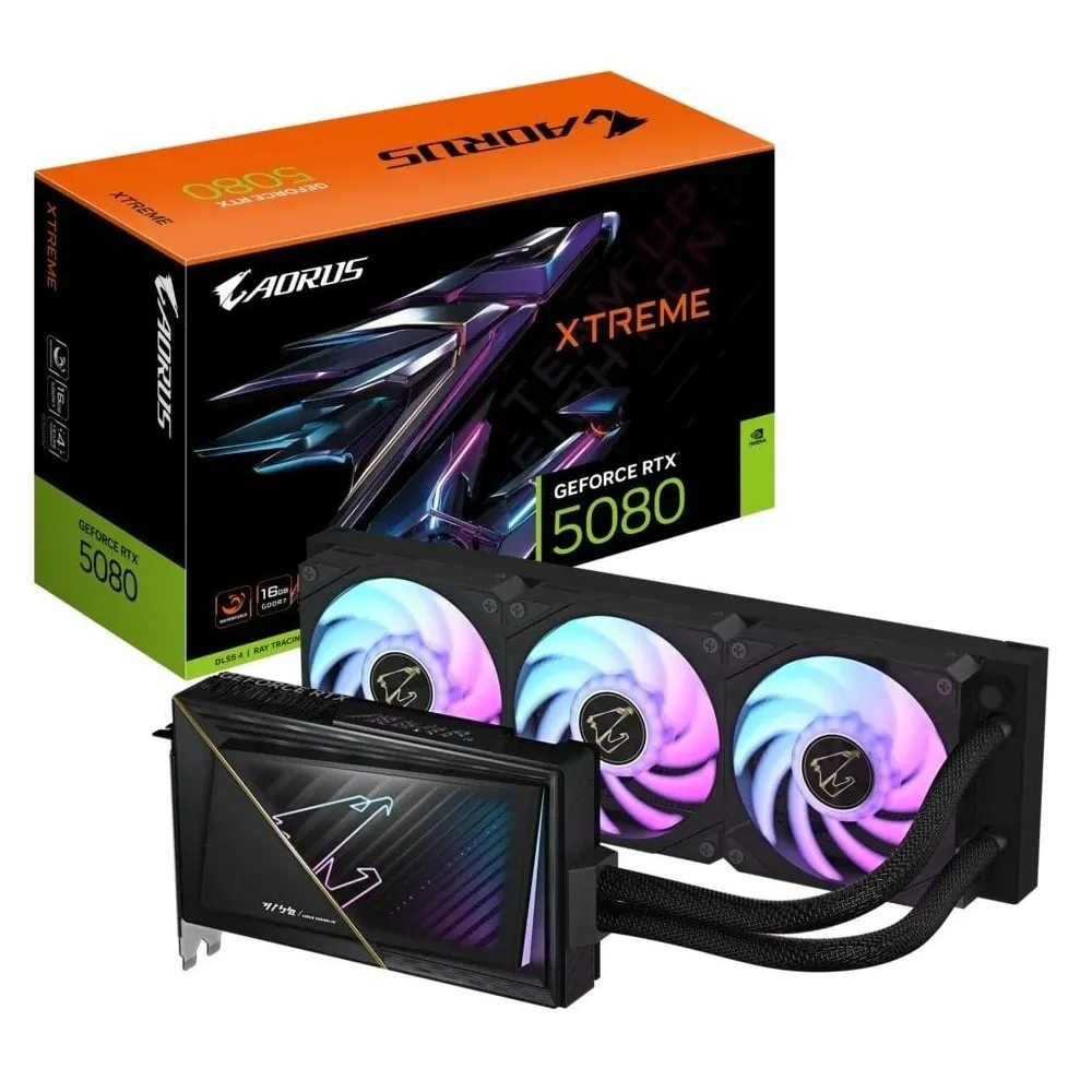 Відеокарта GF RTX 5080 16GB GDDR7 Aorus Xtreme Waterforce Gigabyte (GV-N5080AORUSX W-16GD) - зображення 1