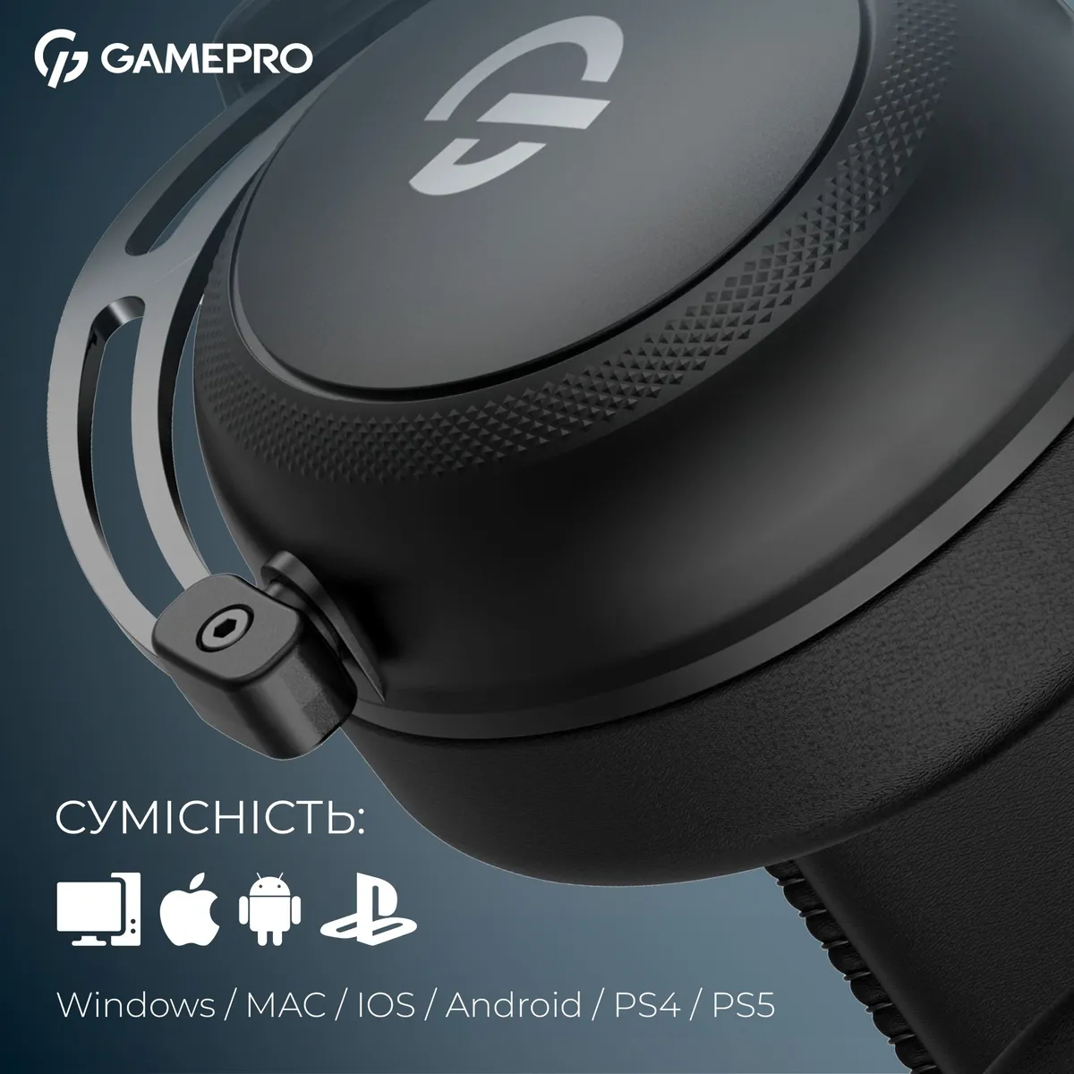 Дротова ігрова гарнітура GamePro Asgard Skald (HS850B) - мініатюра 3