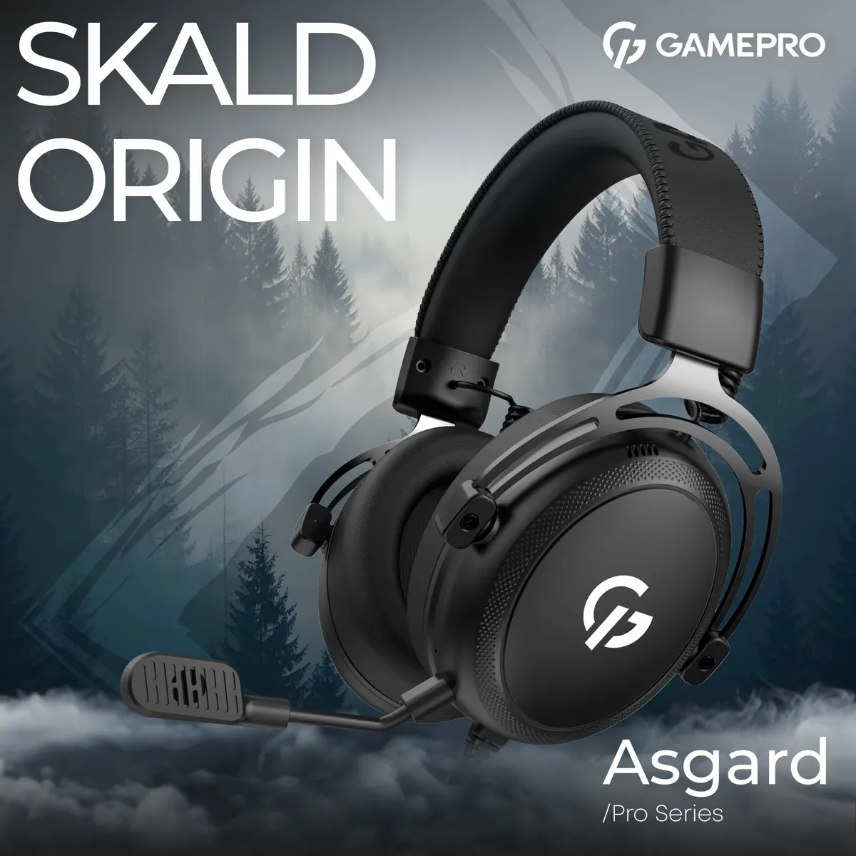 Дротова ігрова гарнітура GamePro Asgard Skald (HS850B) - мініатюра 4
