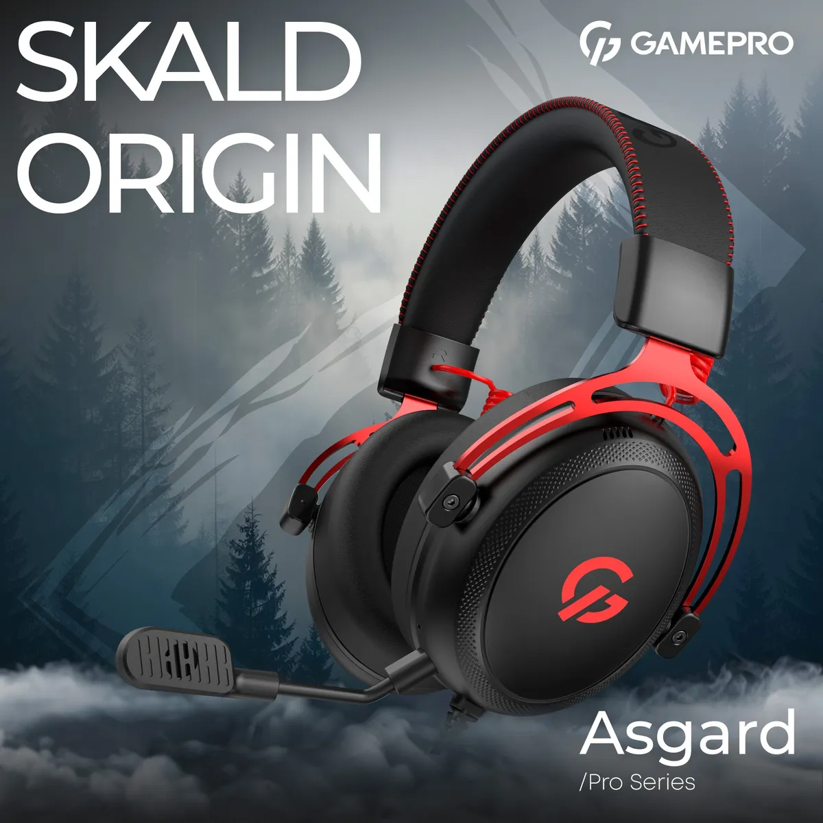 Дротова ігрова гарнітура GamePro Asgard Skald (HS850BR) - мініатюра 5
