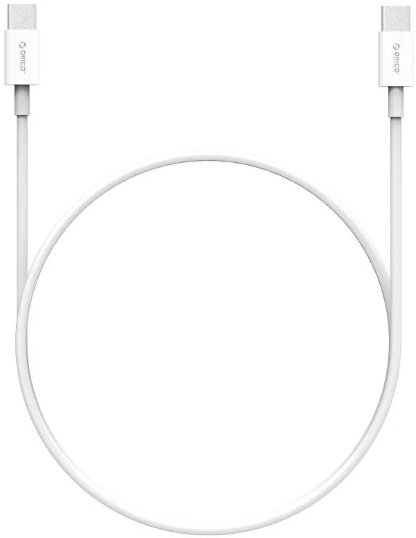 Кабель Orico USB Type-C - USB Type-C (M/M), 100W, 1 м White (CA913381) - мініатюра 2