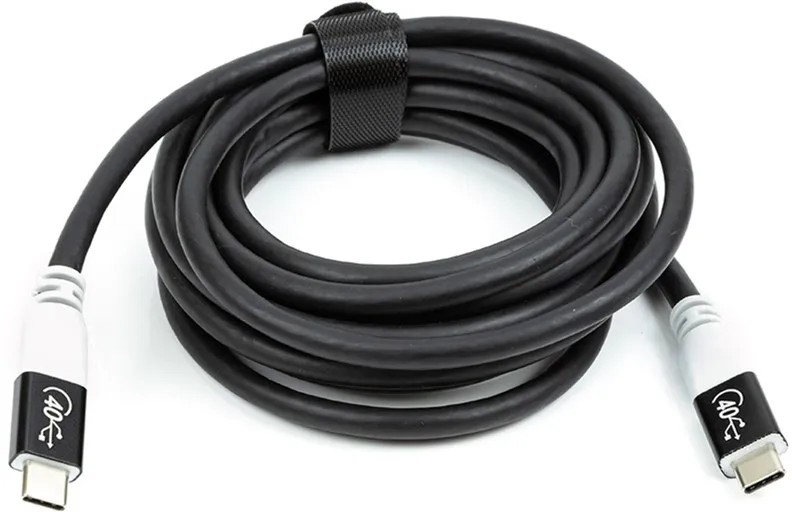 Кабель San Guan USB Type-C - USB Type-C (M/M) PD 100W, 40Gbps, 3 м Black (CA914135) - мініатюра 2