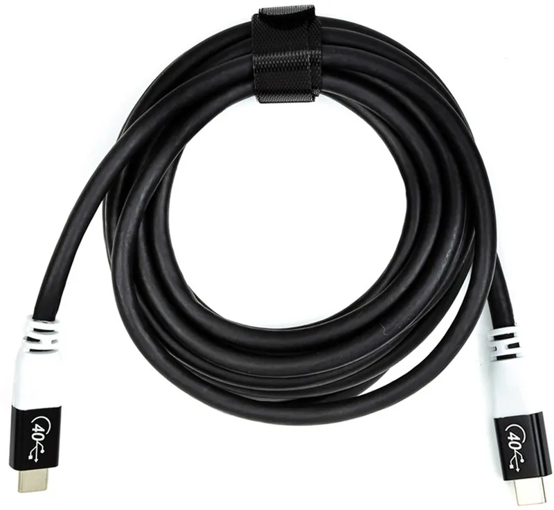 Кабель San Guan USB Type-C - USB Type-C (M/M) PD 100W, 40Gbps, 3 м Black (CA914135) - мініатюра 3