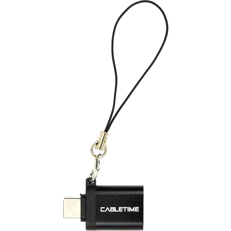 Адаптер Cabletime OTG USB Type-C - USB (M/F) Black (CA913688) - мініатюра 2