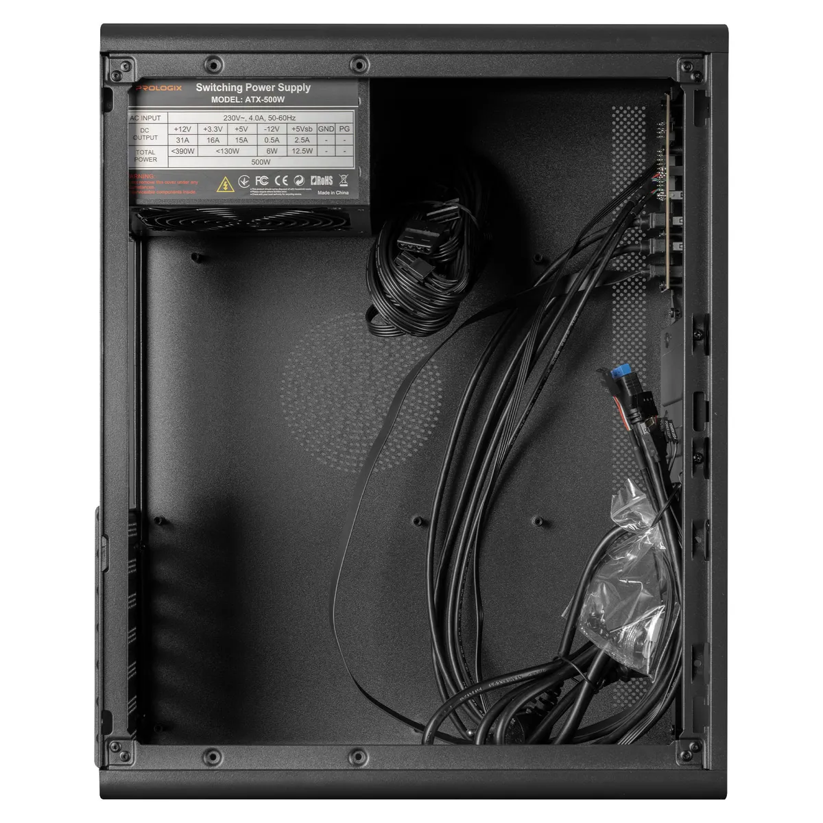 Корпус Prologix E127 500W Black - мініатюра 5