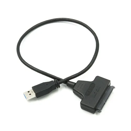 Кабель PowerPlant SATA - USB 3.0 Black (HC380046) - зображення 1