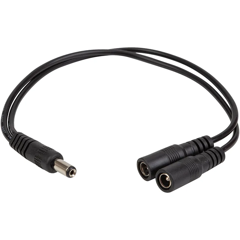 Адаптер PowerPlant DC - 2xDC (M/M), 5.5x2.1мм, Black (CA914890) - зображення 1