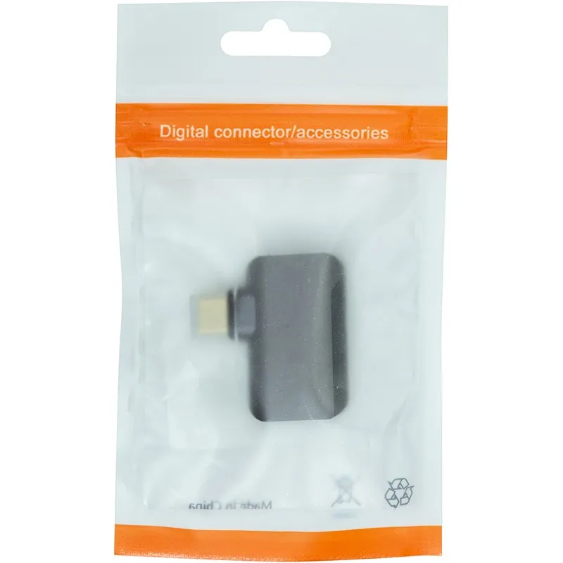 Адаптер PowerPlant USB Type-C - DisplayPort (M/F) Black (CA914265) - мініатюра 4