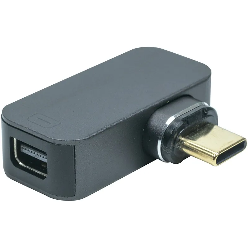 Адаптер PowerPlant USB Type-C - mini DisplayPort (M/F) Black (CA914272) - зображення 1