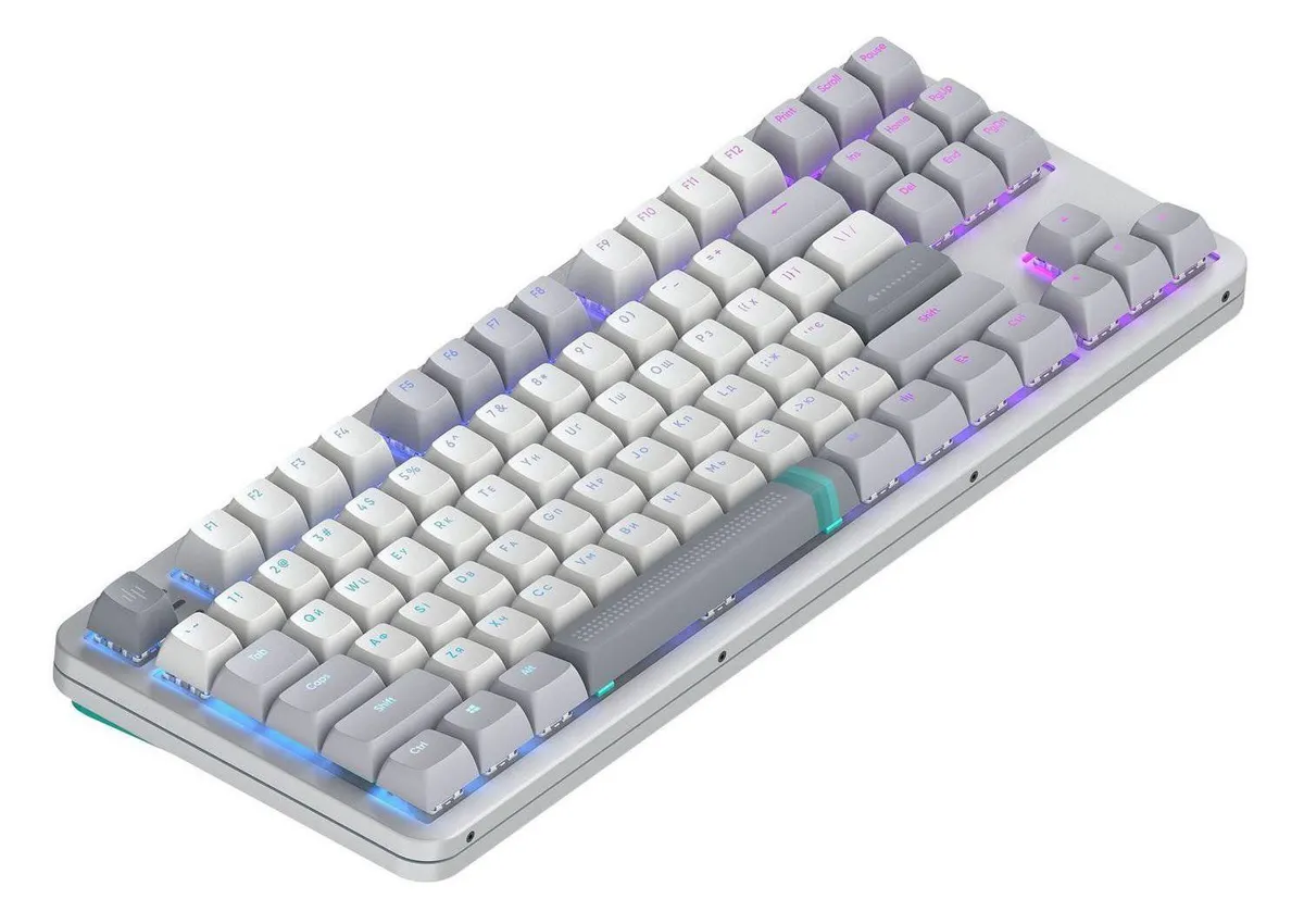 Клавіатура Dark Project ALU87 Daylight White/Grey (DPKB_DAYLIGHT_87_ANSI_UA) - мініатюра 4