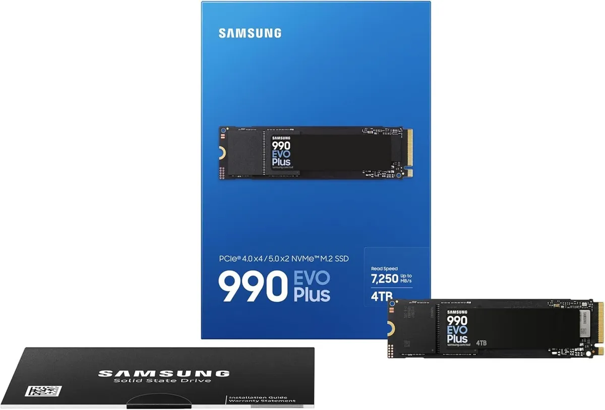 Накопичувач SSD  4ТB Samsung 990 EVO Plus M.2 2280 PCIe 5.0 x2 NVMe V-NAND TLC (MZ-V9S4T0BW) - мініатюра 3