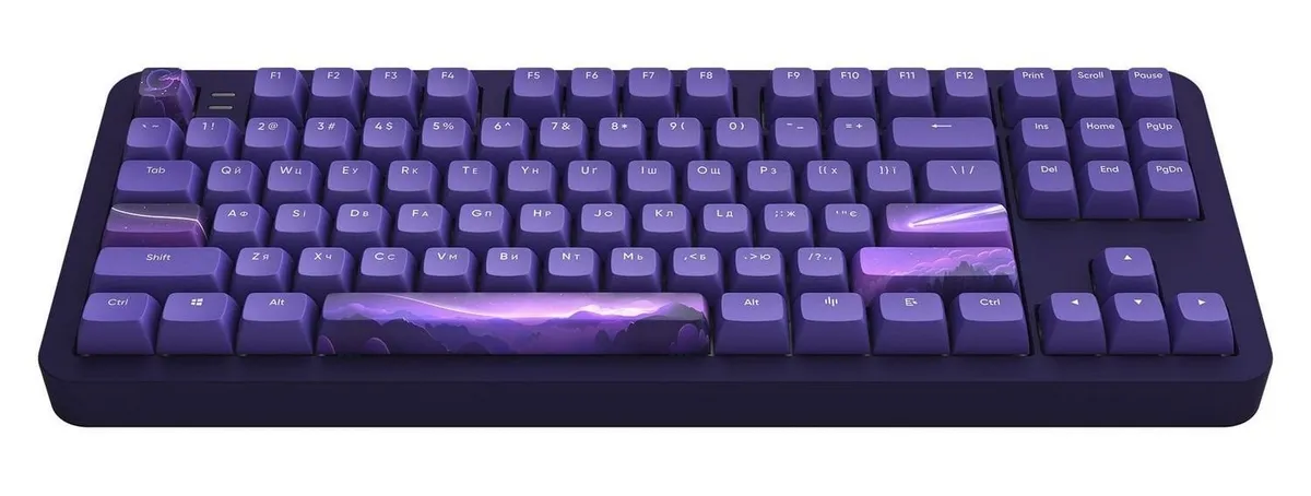 Клавіатура Dark Project ALU87 Celestial Violet (DPKB_CELESTIAL_87_ANSI_UA) - зображення 1