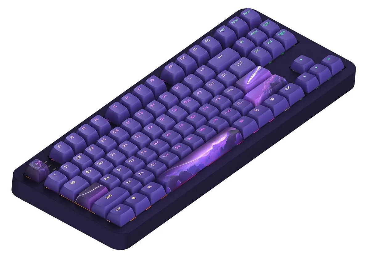 Клавіатура Dark Project ALU87 Celestial Violet (DPKB_CELESTIAL_87_ANSI_UA) - мініатюра 3