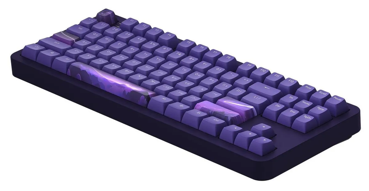 Клавіатура Dark Project ALU87 Celestial Violet (DPKB_CELESTIAL_87_ANSI_UA) - мініатюра 5