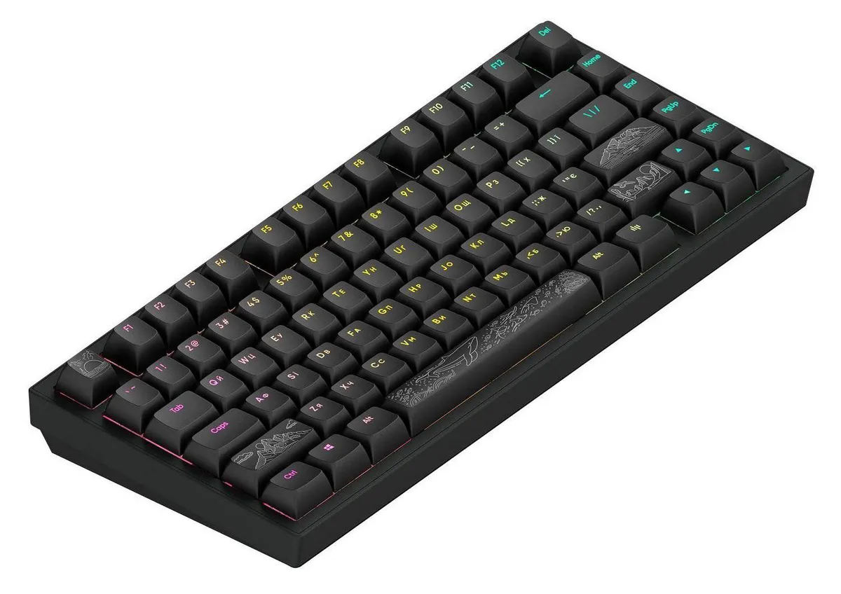 Клавіатура Dark Project ALU81 Terra Nostra Black (DPKB_NOSTRA_81_ANSI_BLACK_UA) - мініатюра 2