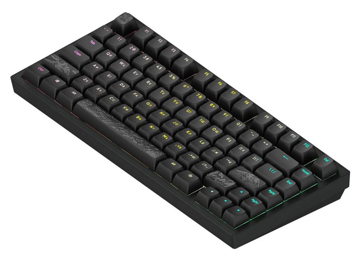 Клавіатура Dark Project ALU81 Terra Nostra Black (DPKB_NOSTRA_81_ANSI_BLACK_UA) - мініатюра 3