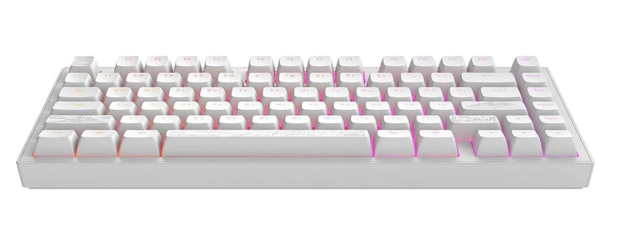 Клавіатура Dark Project ALU81 Terra Nostra White (DPKB_NOSTRA_81_ANSI_WHITE_UA) - мініатюра 2