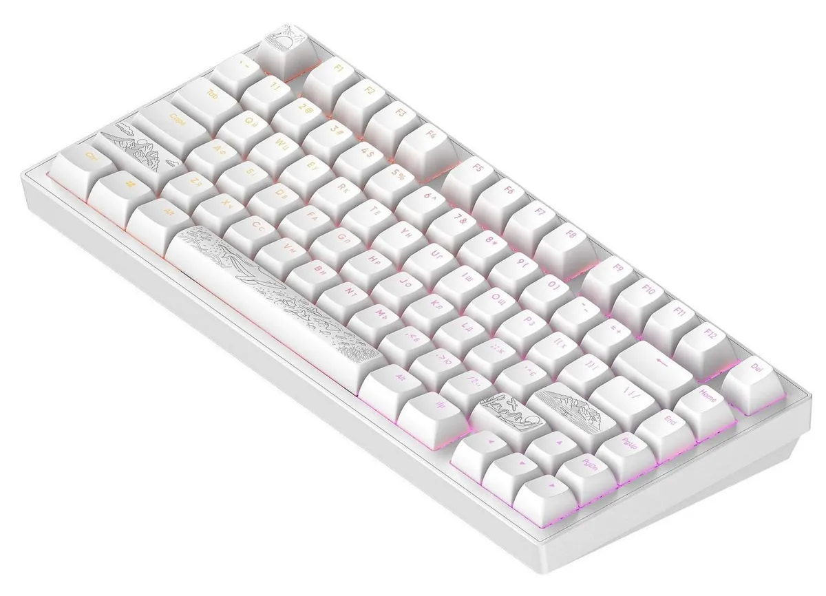 Клавіатура Dark Project ALU81 Terra Nostra White (DPKB_NOSTRA_81_ANSI_WHITE_UA) - мініатюра 5