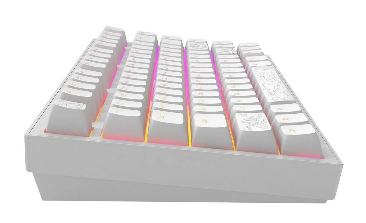 Клавіатура Dark Project ALU81 Terra Nostra White (DPKB_NOSTRA_81_ANSI_WHITE_UA) - мініатюра 7