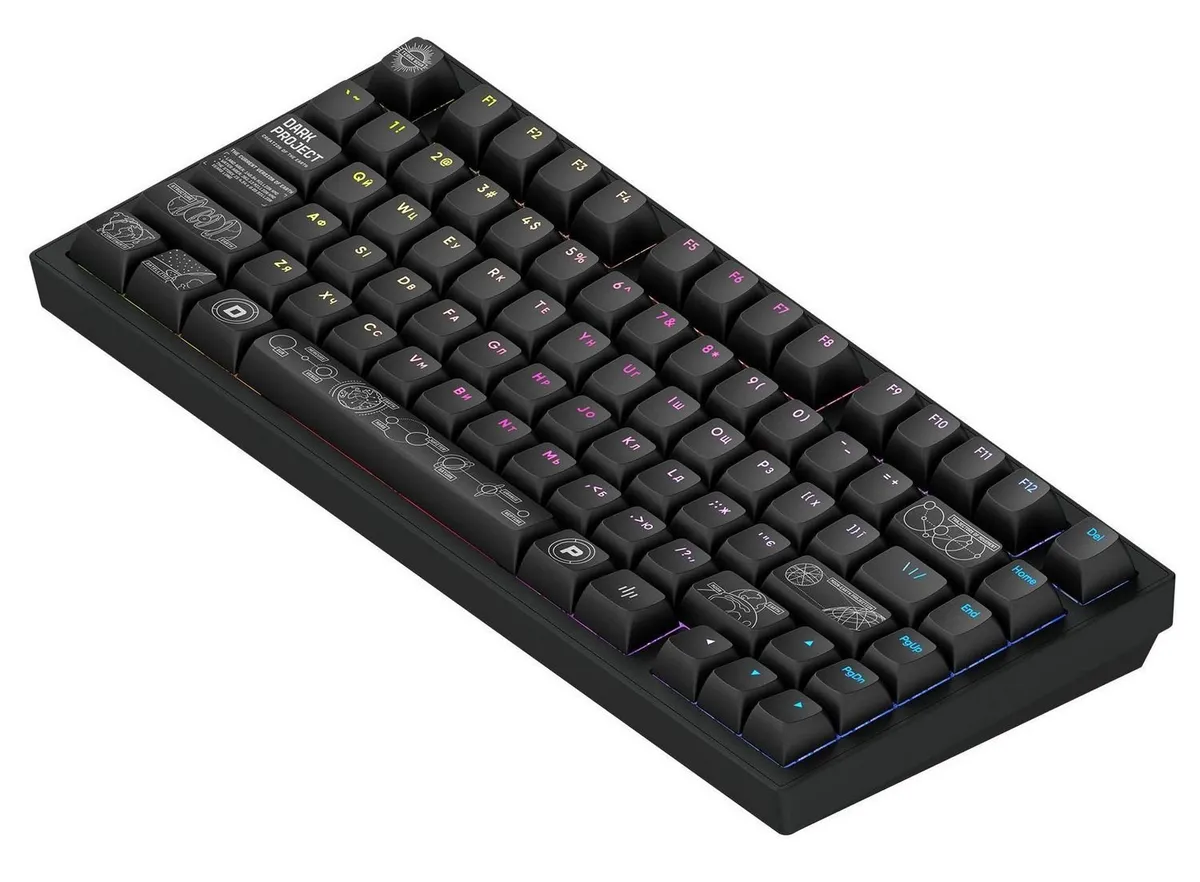 Клавіатура Dark Project ALU81 Terra Nova Black (DPKB_NOVA_81_ANSI_BLACK_UA) - мініатюра 5