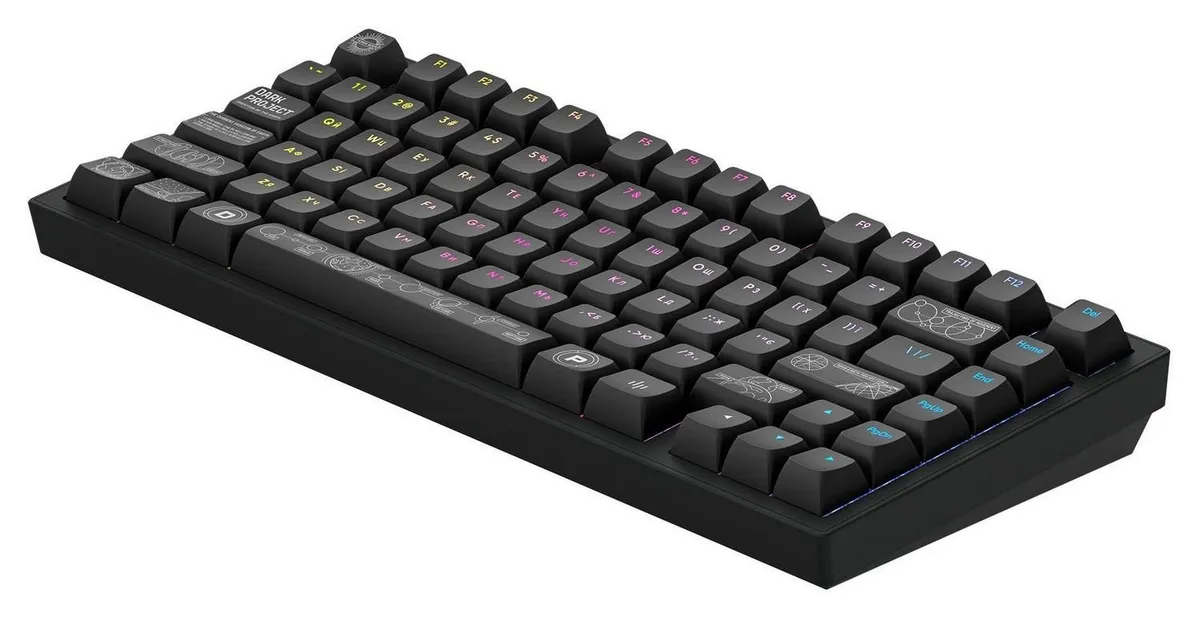 Клавіатура Dark Project ALU81 Terra Nova Black (DPKB_NOVA_81_ANSI_BLACK_UA) - мініатюра 6