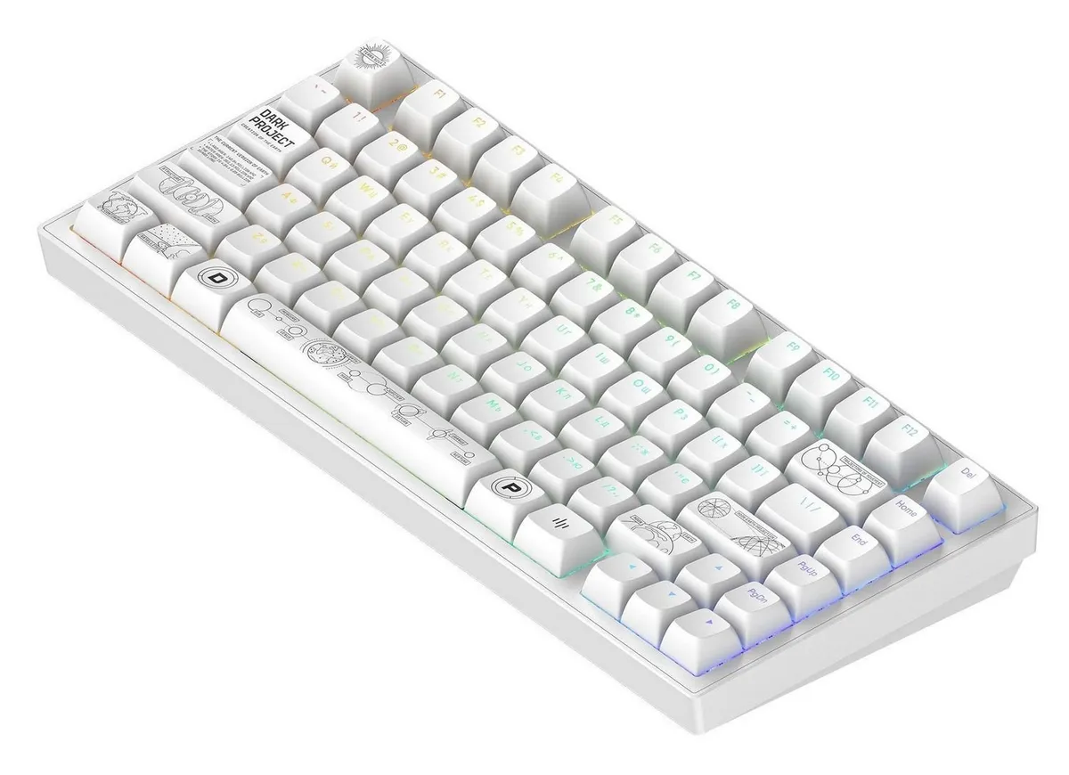 Клавіатура Dark Project ALU81 Terra Nova White (DPKB_NOVA_81_ANSI_WHITE_UA) - мініатюра 5