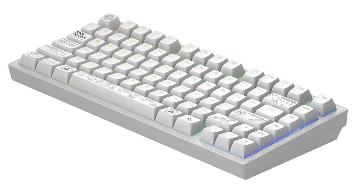 Клавіатура Dark Project ALU81 Terra Nova White (DPKB_NOVA_81_ANSI_WHITE_UA) - мініатюра 6