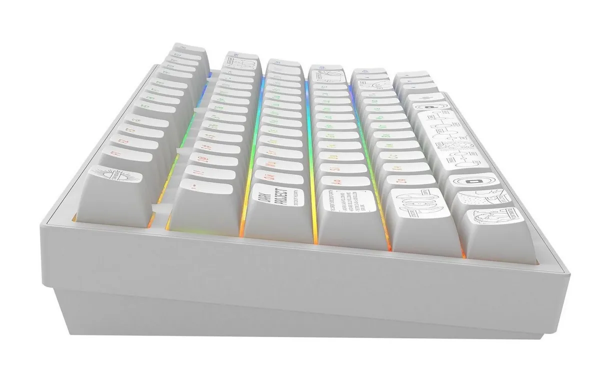Клавіатура Dark Project ALU81 Terra Nova White (DPKB_NOVA_81_ANSI_WHITE_UA) - мініатюра 7